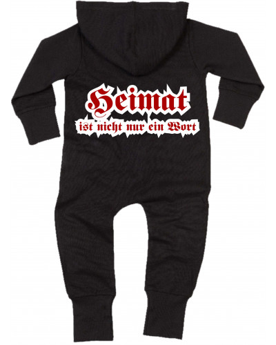 Bestickter Baby Strampler (Heimat ist nicht nur ein Wort)