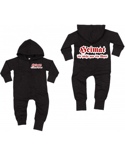 Bestickter Baby Strampler (Heimat ist nicht nur ein Wort)