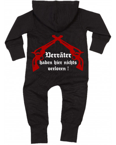 Bestickter Baby Strampler (Kameradschaft mehr als nur ein Wort)