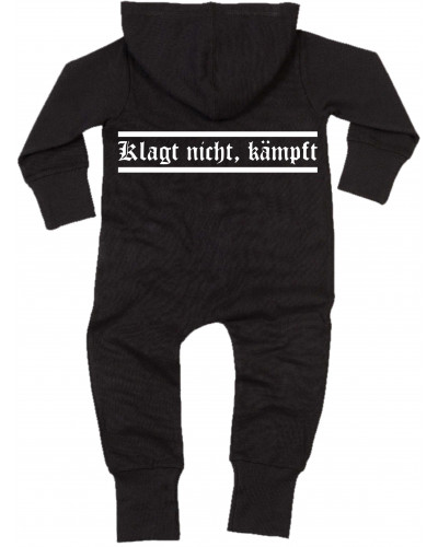 Bestickter Baby Strampler (Klagt nicht kämpft)