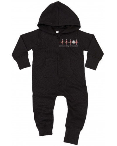 Bestickter Baby Strampler (Mein Herz schlägt für Deutschland)