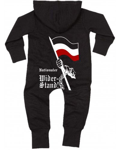 Bestickter Baby Strampler (Nationaler Widerstand, Fahne)