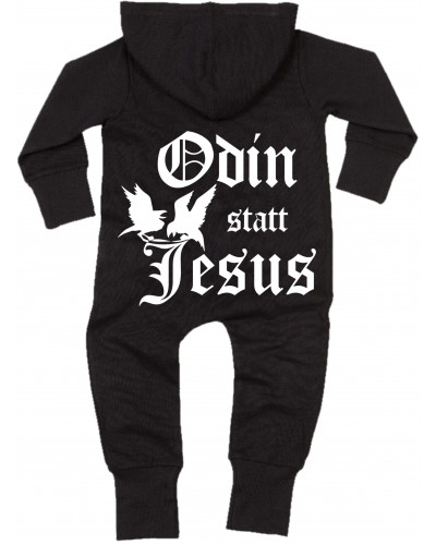 Bestickter Baby Strampler (Odin statt Jesus)