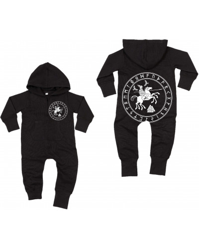 Bestickter Baby Strampler (Odin und Sleipnir)