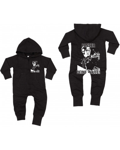 Bestickter Baby Strampler (Panzer, deine Waffe!)