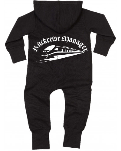 Bestickter Baby Strampler (Rückreisemanager)