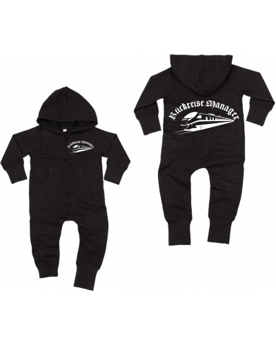 Bestickter Baby Strampler (Rückreisemanager)