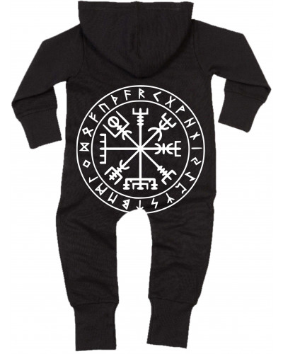 Bestickter Baby Strampler (Vegvisir)