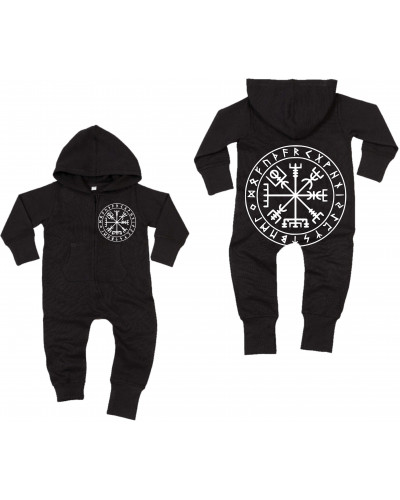 Bestickter Baby Strampler (Vegvisir)