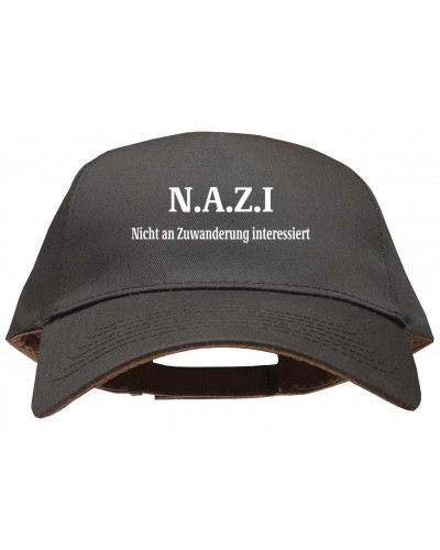 Besticktes Basecap "Standard" (Nazi nicht an Zuwanderung interessiert)