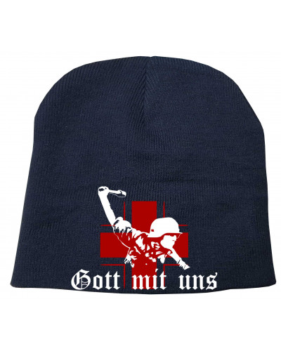 Bestickter Beanie "Fricka" (Gott mit uns, Soldat)