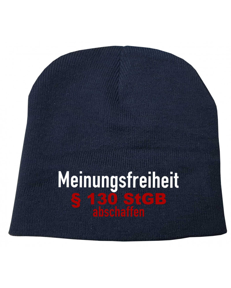 Bestickter Beanie "Fricka" (Meinungsfreiheit)