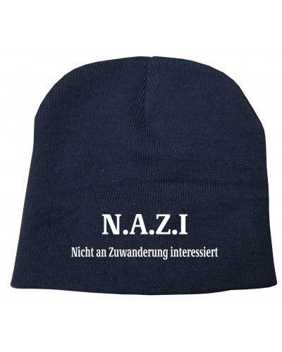 Bestickter Beanie "Fricka" (Nazi nicht an Zuwanderung interessiert)