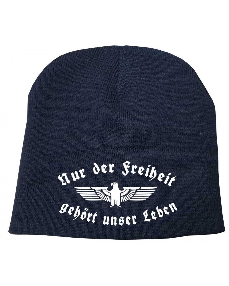 Bestickter Beanie "Fricka" (Nur der Freiheit gehört unser Leben)