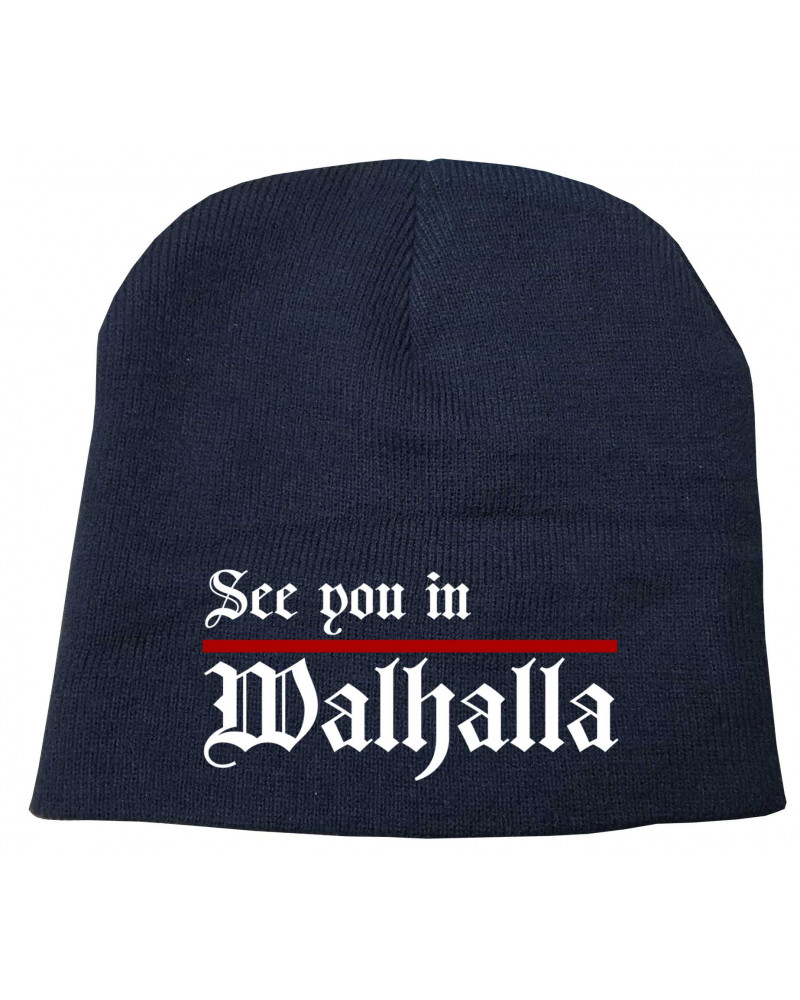 Bestickter Beanie "Fricka" (See you in Walhalla, Strich)