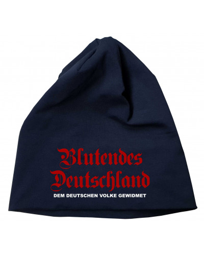 Bestickter Beanie "Frowe" (Blutendes Deutschland)