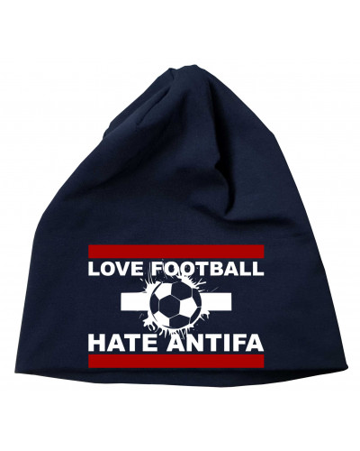 Bestickter Beanie "Frowe" (Love Football hate Antifa)