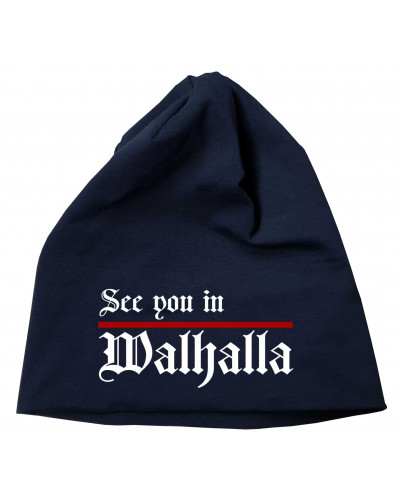 Bestickter Beanie "Frowe" (See you in Walhalla, Strich)