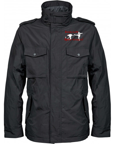 Bestickte Herren Jacke "Balder" (Antifa heißt Opfer bringen)
