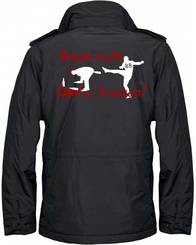 Bestickte Herren Jacke "Balder" (Antifa heißt Opfer bringen)