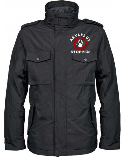 Bestickte Herren Jacke "Balder" (Asylflut stoppen)
