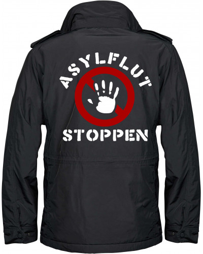 Bestickte Herren Jacke "Balder" (Asylflut stoppen)