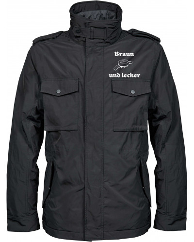 Bestickte Herren Jacke "Balder" (Braun und lecker)