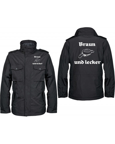 Bestickte Herren Jacke "Balder" (Braun und lecker)