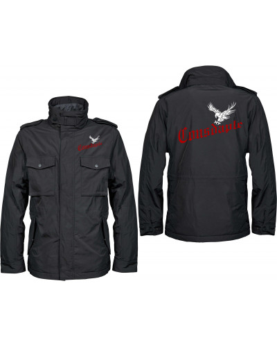 Bestickte Herren Jacke "Balder" (Consdaple, Adler im Flug)