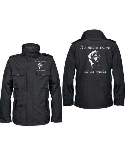Bestickte Herren Jacke "Balder" (Its not a crime to be white)