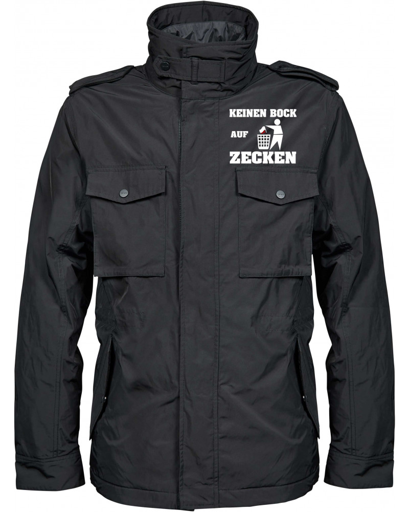 Bestickte Herren Jacke "Balder" (Keinen Bock auf Zecken)
