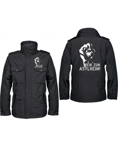 Bestickte Herren Jacke "Balder" (Nein zum Asylheim)