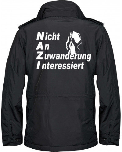 Bestickte Herren Jacke "Balder" (Nicht an Zuwanderung interessiert, Fahne)