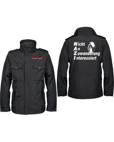 Bestickte Herren Jacke "Balder" (Nicht an Zuwanderung interessiert, Fahne)