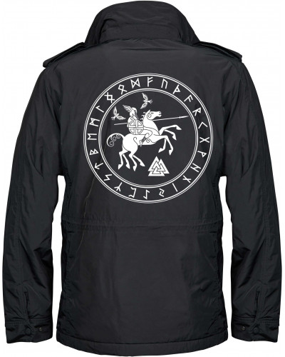 Bestickte Herren Jacke "Balder" (Odin und Sleipnir)