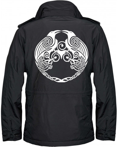 Bestickte Herren Jacke "Balder" (Raben)