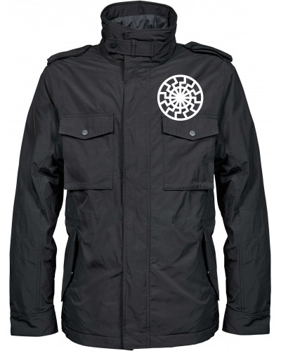 Bestickte Herren Jacke "Balder" (Schwarze Sonne)