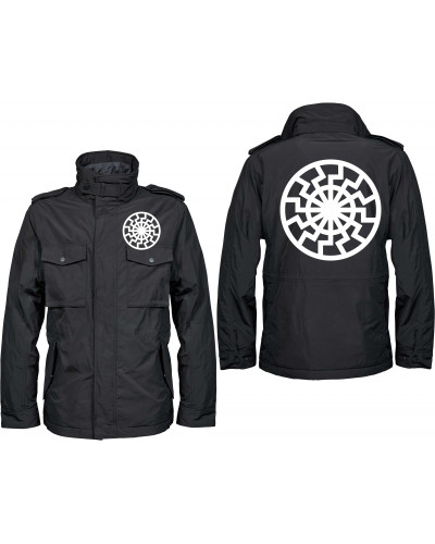 Bestickte Herren Jacke "Balder" (Schwarze Sonne)
