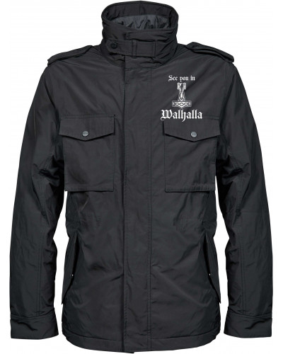 Bestickte Herren Jacke "Balder" (See you in Walhalla Thorhammer)