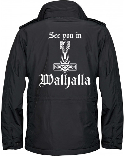 Bestickte Herren Jacke "Balder" (See you in Walhalla Thorhammer)