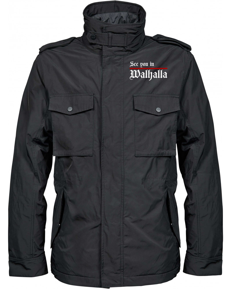 Bestickte Herren Jacke "Balder" (See you in Walhalla, Strich)