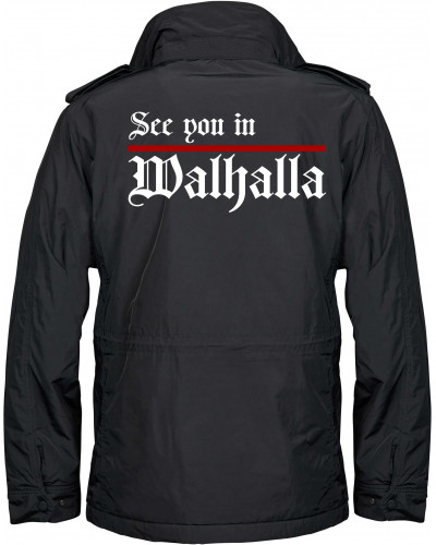 Bestickte Herren Jacke "Balder" (See you in Walhalla, Strich)