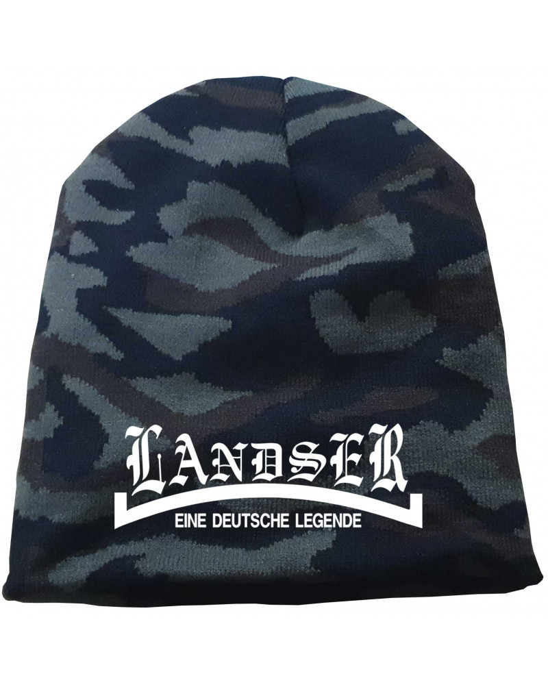 Bestickter Beanie "Camo" (Landser, weiß)