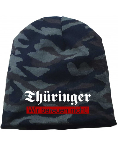 Bestickter Beanie "Camo" (Thüringer, wir bereuen nicht)