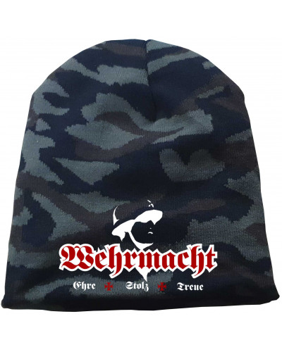 Bestickter Beanie "Camo" (Wehrmacht, ehre stolz treue)