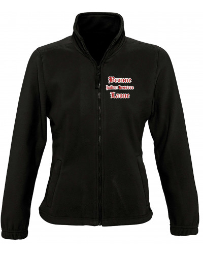 Damen Fleecejacke (Braune haben bessere laune)