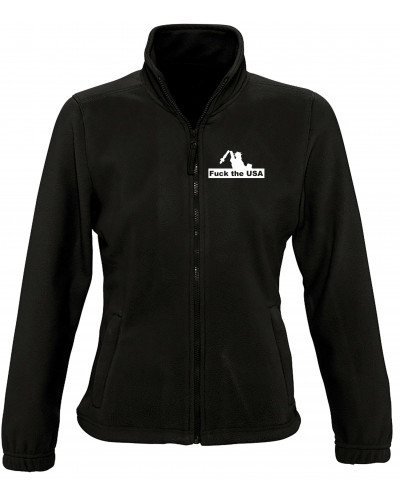 Damen Fleecejacke (Fuck the USA)