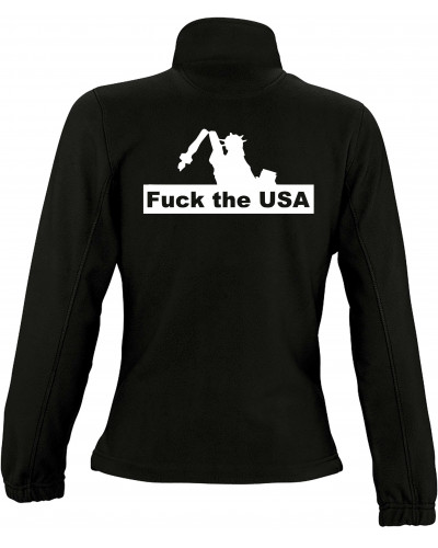 Damen Fleecejacke (Fuck the USA)