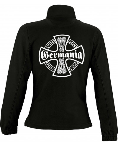 Damen Fleecejacke (Germania, Kreuz)