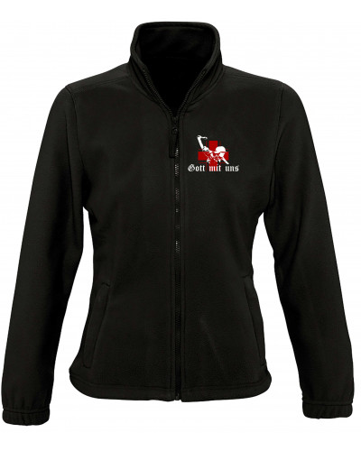 Damen Fleecejacke (Gott mit uns, Soldat)